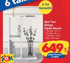 RUUM STORE SLOT YAN SEHPA OPAK BEYAZ RUUM STORE SLOT YAN SEHPA OPAK BEYAZ